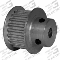 DAYTON Timing Pulley: Modified Curvilinear, Fixed, For GT Timing Belt Section, For 9 mm Belt Wd (MPN 22-3P09-6FA2). Key specifications — Brand: DAYTON; Finish: Clear Anodized; For Belt Series: Powerhouse®.