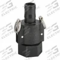 DAYTON Quick Disconnect: Polypropylene, 1 1/4 in Hose Barb, 1 1/4 in Threaded Connection Dia., TBD (MPN 1DLU7). Key specifications — Brand: DAYTON; Body Material: Polypropylene.