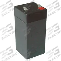 APPROVED VENDOR Sealed Lead Acid Battery: 4V DC, 4.5 Ah Capacity, 3.98 in Ht, 1.85 in Wd, 1.85 in Dp (MPN 2UKL1). Key specifications — Terminal Connection: 0.187 in Faston; Battery Cycle Type: Dual Purpose; Brand: APPROVED VENDOR; Housing Material: ABS.