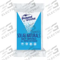 DIAMOND CRYSTAL Water Softener Salt: Solar Naturals, Crystals, 50 lb, Bag, Sodium Chloride (MPN 100012455). Key specifications — Manufacturer Part Number: 100012455; Display Sell UOM: EA; Container Type: Bag; Brand: DIAMOND CRYSTAL.