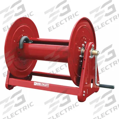 REELCRAFT Hand Crank Hose Reel: 175 ft (3/4 in I.D.), 17 3/4 in L x 31 3/4 in W x 20 1/4 in H - Standard Multipurpose Hand-Crank Hose Reels with Gooseneck