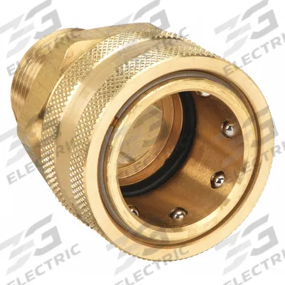 PARKER Hydraulic Quick Connect Hose Coupling: 1 in, Brass, 189.3 lpm Max. Flow Rate - ST Series Hydraulic Quick-Connect Coupling Bodies