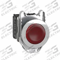 SCHNEIDER Illuminated Push Button: Illuminated, Flush Profile, Metallic, 30 mm, 1NO/1NC (MPN XB4FW34M5). Key specifications — Brand: SCHNEIDER; Action: Momentary; Series: XB4; Push Button Material Type: Metallic.