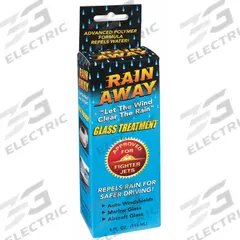 OIL EATER Rain Repellent: Ready to Use - Premixed, Windshield Treatment, Water Repellent, Liquid (MPN ARA0435395). Key specifications — Container Type: Spray Bottle; Color: Clear; Product Form: Liquid; Series: Rain Away; Recommended Dilution: Ready to Use; Features: Improves Hard-Worn Surfaces Improving Them with Repeated Uses; Product Type: Windshield Treatment; Brand: OIL EATER.