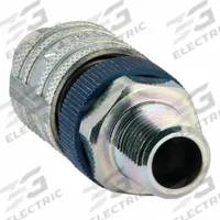 DIXON VALVE & COUPLING Quick Connect Hose Coupling: 1/2 in Body Size, 1/2 in Hose Fitting Size, MNPT (MPN N4M4-LS). Key specifications — Coupling Locking Type: Sleeve; Thread Size: 1/2" -14; Brand: DIXON VALVE & COUPLING.