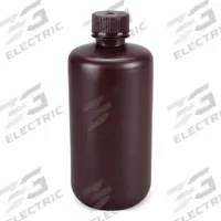 GLOBE SCIENTIFIC Storage Bottle: HDPE, 16.9 fl oz, 500 mL, Amber, 28 mm Screw Closure Size, Unlined (MPN 7560500AMBKS). Key specifications — Body Color: Amber; Closure Attached: Packaged Separately; Brand: GLOBE SCIENTIFIC; Pre-Cleaned: None; Closure Included: Yes.