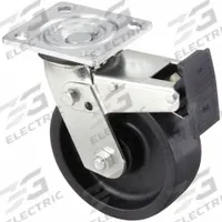 APPROVED VENDOR Plate Caster: Swivel, Total Lock, Polypropylene, 5 in Wheel Dia., 2 in Wheel Wd (MPN P21S-PB050R-14-TB). Key specifications — Brand: APPROVED VENDOR; Wheel/Tread Color: Black; Roll Up: Swivel with Total Lock.