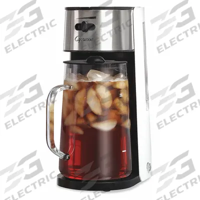 CAPRESSO Iced Tea Maker: 0.6 gal Capacity, 0 Dispensers, 6 1/4 in Overall Dp - Iced Tea Brewers