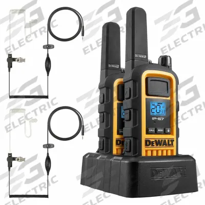 DEWALT Handheld Two Way Radio: DXFRS800 Series, FRS/GMRS, Analog, 2 W, 22 Channels - FRS & GMRS Personal Radios