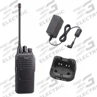 ICOM Handheld Two Way Radio: F2000 Series, UHF, Analog, 4 W, 16 Channels, No Display, 14 hr, Li-Ion (MPN F2000 88 USA). Key specifications — Color: Black; FCC License Required: Yes.