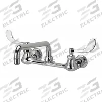 ZURN Low Arc Service Sink Faucet: Wall, Centerset, Brass, Chrome, 2.2 gpm Flow Rate, Double Bend (MPN Z842H4-XL). Key specifications — Color/Finish: Chrome; Series: AquaSpec®.