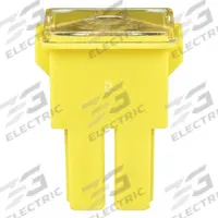 BUSSMANN Automotive Fuse: FLF Series, Yellow, Female, Cartridge, Fast-Acting, 60 A, 32 V DC (MPN FLF-60). Key specifications — Series: FLF; Brand: BUSSMANN.