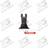 MILWAUKEE Oscillating Tool Blade: 2 1/2 in Blade Wd, 3 11/16 in Overall Lg, Fast Cutting, 3 PK (MPN 49-25-1113). Key specifications — attr1097473: Clean Wood; attr1097476: MILWAUKEE; attr1097456: Fast Cutting.