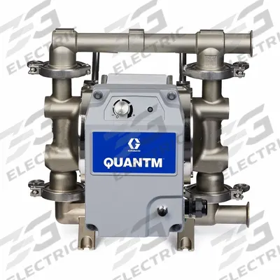 GRACO Electric Diaphragm Pump: Stainless Steel Body, Single Phase, 120V AC, 1 1/2 in - FDA-Compliant EODD Pumps