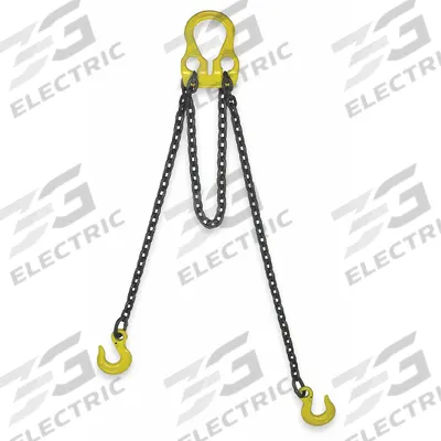 LIFT-ALL Adjust-A-Link Chain Sling: 3/8 in Chain Trade Size, 100 Chain Grade, Sling Hook - Adjustable-Length Grade-100 Double-Leg Chain Slings