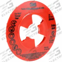 3M Disc Face Plate: 4 1/2 in Dia, 1/4 in Ht, Extra Hard, Red (MPN 28443). Key specifications — Brand: 3M.