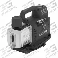 BLACKMAX Pump: 4 cfm, 15 micron Ultimate Vacuum, 120/240V AC, A2L Compatible, Male, SAE, Right-Hand (MPN VPBM4V). Key specifications — Brand: BLACKMAX; Number of Stages: Two-Stage; Product Type: Vacuum Pump.