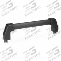 JW WINCO Pull Handle: Threaded Holes, Front-Mount, 7.87 in Mounting Hole Center to Center, Black (MPN 667-20-200-SW). Key specifications — Screw Size: M8; Brand: JW WINCO; Color: Black; _Leg Style: Black Polyamide.