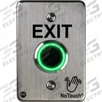 SAFETY TECHNOLOGY INTL Wave-to-Open Touch Plate: 5 in Ht, 1 7/16 in Dp, 3 3/8 in Wd, Stainless Steel (MPN NT-SS101-EN). Key specifications — Product Type: Wave-to-Open Touch Plate; Operation Type: Wave-to-Open; ADA Compliant: No; Brand: SAFETY TECHNOLOGY INTERNATIONAL; Color: Gray.
