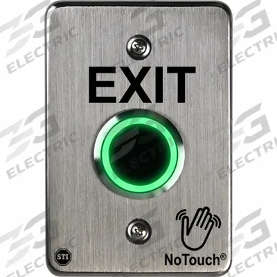 SAFETY TECHNOLOGY INTERNATIONAL Wave-to-Open Touch Plate: 5 in Ht, 1 7/16 in Dp, 3 3/8 in Wd - Wave-to-Open Exit Devices