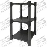 APPROVED VENDOR Plastic Shelving: 13 in x 15 in, 24 in Overall Ht, 2 Shelves, Corrosion-Resistant (MPN 190127). Key specifications — attr37427: Corrosion-Resistant; attr37423: Press-Fit; attr37431: Polypropylene; attr37432: Polypropylene; attr33754: APPROVED VENDOR.