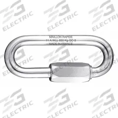 MAILLON RAPIDE Connecting Link: Quick Link, Steel, 3 5/32 in Overall Lg, 1 15/32 in Overall Wd (MPN N-090-GS). Key specifications — Brand: MAILLON RAPIDE.