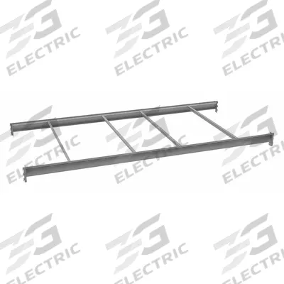 TENNSCO Bulk Storage Deck Level: 96 in x 48 in x 3 5/8 in, 14 ga Beams - Open Deck Bulk Rack Shelf Kits