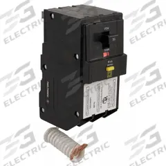 SQUARE D Miniature Circuit Breaker: 40 A, 120V AC, Three Phase, 10kA at 120V AC, 3 Poles (MPN QO340GFI). Key specifications — Phase: Three; Amps: 40 A; AC Voltage Rating: 120V AC; Max. AIR Rating: 10kA at 120V AC; For Use With: QO Load Centers and NQ Panelboards; Brand: SQUARE D.