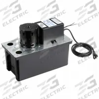 LITTLE GIANT Condensate Removal Pump: 115V AC, 1 gal Tank, 1/16 hp, 3.33 gpm, 14 ft Max. Head (MPN 553101). Key specifications — Nameplate Voltage: 115V AC; Brand: LITTLE GIANT; Included Accessories: Safety Switch; Plenum Rated: No.