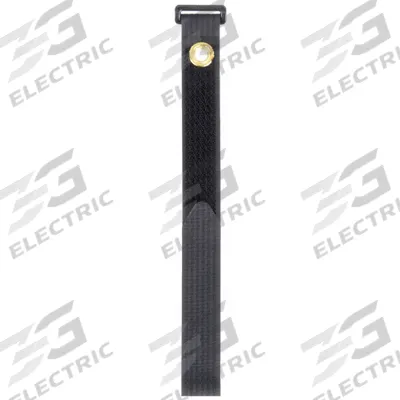 PANDUIT Hook-and-Loop Cinch Strap: 12 in Lg, 3.00 in, 0.85 in Wd, 50 lb Tensile Strength - Grommet Mount Hook-and-Loop Cable Ties