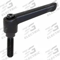 JW WINCO Adjustable Handles; Adjustable Levers: Plastic w/ Steel Thread, 1/4"-20 Thread, 1.77 in Lg (MPN 3T32F33K). Key specifications — Brand: JW WINCO.