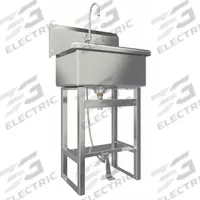 SANI-LAV Scrub Sink: 45 1/2 in Overall Ht, 22 in Bowl Lg, 10 1/2 in Bowl Dp, 0.5 gpm Flow Rate (MPN 531F1-0.5). Key specifications — Includes Side Splash: Side Splash Not Included; Brand: SANI-LAV.