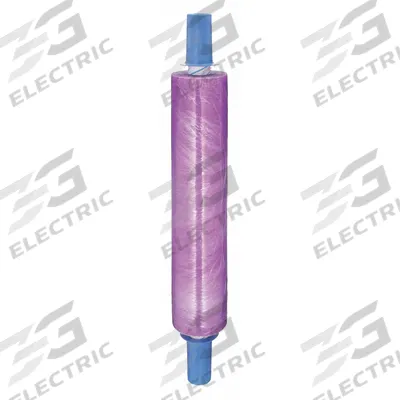 GOODWRAPPERS Stretch Wrap Film: 120 ga Gauge, 20 in Overall Wd, 800 ft Overall Lg, Purple - Handle with Brake Stretch Wrap