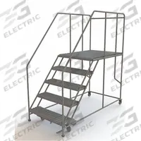 TRI-ARC Mobile Work Platform: 4.2 ft Platform Ht - Max, 36 in x 47 in, Steel, 800 lb Load Capacity (MPN WLWP153648SL). Key specifications — Mobility: Rolling; Brand: TRI-ARC; Color: Gray; Height Adjustability: Fixed Height; Includes Handrails: Handrails Included; Locking Mechanism: Foot-Activated Step Lock; Handrails: Includes Handrails.