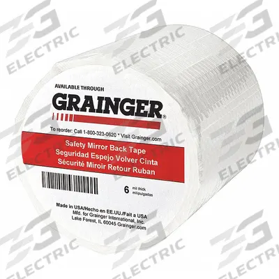 APPROVED VENDOR Cloth Tape: 4 in Wd, 33 3/8 yd Lg, 6 mil Thick, Acrylic, White - Mirror Backing Protective Cloth Tape