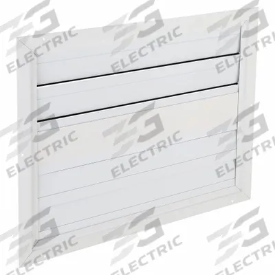 Dayton 40"H-W Aluminum Ceiling Truss Damper: For 42 in Fan, Single Panel, 42 in H - Ceiling/Roof-Mount Backdraft Dampers