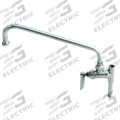 T&S BRASS Spout: Brass, Chrome, 2.2 gpm Flow Rate, 3/8 in Inlet Connection Size, NPT - Pre-Rinse Add-On Faucets