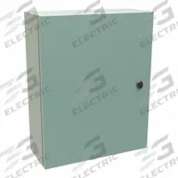 HAMMOND Electrical Enclosure: Steel, 20 in x 16 in x 6 in, NEMA 12/3R/4, Solid Cover, Hinged (MPN EN4SD20166GY). Key specifications — Closure Method: 1/4-Turn Latch; Brand: HAMMOND; Knockouts: Not Included.