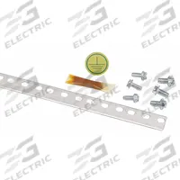 PANDUIT Grounding Strip Kit: Copper, 78 21/32 in Grounding Bar Lg (MPN RGS134-10-1Y). Key specifications — Material: Copper; For Use With: Threaded Rail Fasteners; Ground Wire Included: No; Grounding Bar Holes and Size: No Bar; Includes: (30) M6 x 12mm Thread-Forming Screws; Brand: PANDUIT.