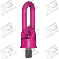 RUD CHAIN Hoist Ring: Pivot/Swivel, Steel w/Pink Powder-Coated Bail, M48-5, Max. 28,660 lb, Lifting (MPN 7999045). Key specifications — Brand: RUD CHAIN; Thread Size: M48-5; Operation: Lifting.