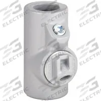 Sealing Fitting - Vertical: Iron, 4 in Trade Size, Female, 11 1/32 in Overall Lg (MPN EYDEF400). Key specifications — Brand: APPLETON ELECTRIC; Connection Type: Threaded; Thread Gender: Female; Ends - Hazardous Fittings: 4 in FNPT x 4 in MNPT; Material: Iron; Hazardous Location Rating: Class I, Division 1 and 2, Groups C, D; Thread Type: NPT; Standards: CSA C22.2 No 30.