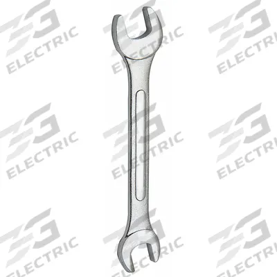 BRANSON Open End Wrench: Alloy Steel, Chrome, 1/2 in_7/16 in Head Size, 5 in Overall Lg - SAE, Double End, Open End Wrenches