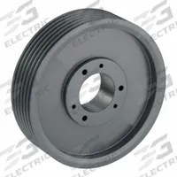 APPROVED VENDOR V-Belt Pulley: 3V1060, 6 Groove, 10.6 in OD, Bushed Bore, SF, Quick Detachable (MPN 63V1060SF). Key specifications — Pulley Industry Number: 3V1060; Pitch Diameter: 10.6 in (3V); For Belt Section (broad, with similar types): 3V or 3VX.