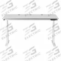 VERSADESK Electric Sit-Stand Desk: White, Wood, 60 in Overall Wd, 30 in Overall Dp, Laminate/Steel (MPN VT1076030-03-05). Key specifications — attr989930: White; attr989931: Steel; attr989903: VERSADESK; attr989914: White; attr989916: Wood.