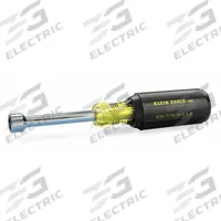 KLEIN TOOLS Hollow Round Shank Nut Driver: Straight, SAE, Without Magnetized Tip, Std, 3 in Shank Lg (MPN 630-7/16). Key specifications — attr1214485: Round; attr1214505: KLEIN TOOLS.