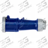 LEVITON Pin and Sleeve Connector: Blue, 120/208V AC, Three Phase, 60 A, 4 Pole, 5 Wire (MPN 560C9WLEV). Key specifications — Brand: LEVITON.