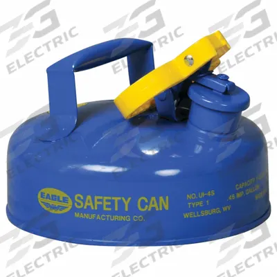 EAGLE Type I Safety Can: For Use With Kerosene, 1/2 gal Capacity, Includes Funnel - Kerosene Safety Cans