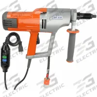 HUSQVARNA Handheld Core Drill: 115V AC, 6 in Capacity (Concrete), Variable Speed, 2.5 hp, 15 A (MPN DM230). Key specifications — attr1256763: HUSQVARNA; attr1256718: Side Handle.