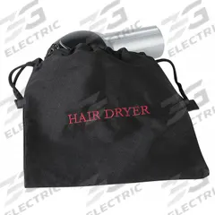 HOSPITALITY 1 SOURCE Hair Dryer Bag: Black, 12 in Overall Wd, Poly/Cotton (MPN HDBAG). Key specifications — Color: Black.