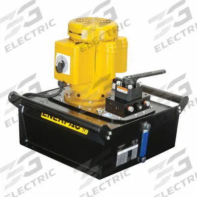 ENERPAC Electric Pump: 10,000 psi Max. Op Pressure, 60 cu in/min Max. Flow Rate - Corded High-Power Stationary Electric Hydraulic Pump Units